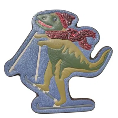 Coach Rexy Leather Pin In Blue