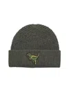 Coach Rexy Patch Thermal Beanie In Green