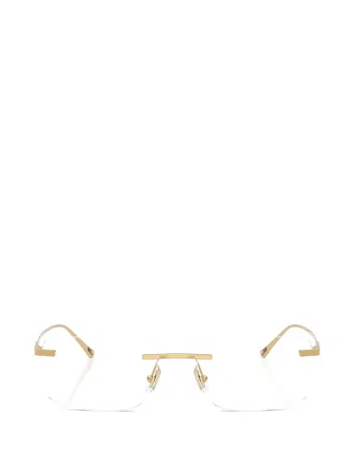 Coach 长方形无框眼镜 In Gold