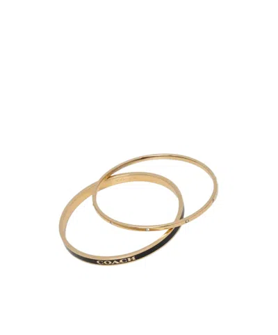 Coach Ring Bracelet Set Of Two In Yellow