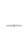 Coach Womens Rhodium Pegged C Monogram Hinged Cubic Zirconia And Brass Bangle In White