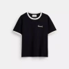 Coach Ringer T Shirt In Black