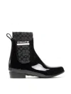 Coach Rivington Wellington Rubber Boots In Black