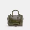 Coach Rogue Bag 25 In Alligator In Pewter/olive