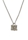 Coach Rogue Bag Necklace In Silver