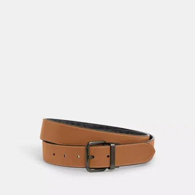 Coach Roller Buckle Cut To Size Reversible Belt, 38 Mm In Multi