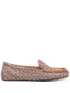 Coach Ronnie Monogram-jacquard Loafers In Brown