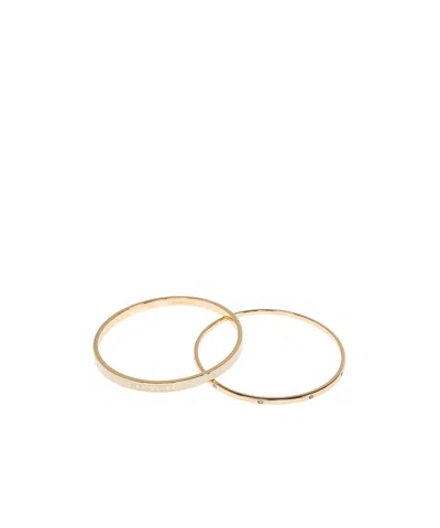Coach Round Bracelet Two-piece Set In Yellow