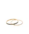 Coach Enamelled Bangles In Yellow