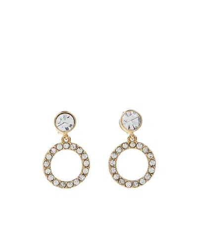 Coach Round Earrings In Golden