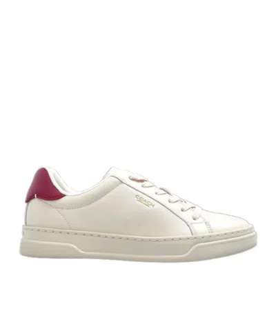 Coach Round Head Low-cut Casual Shoes In White