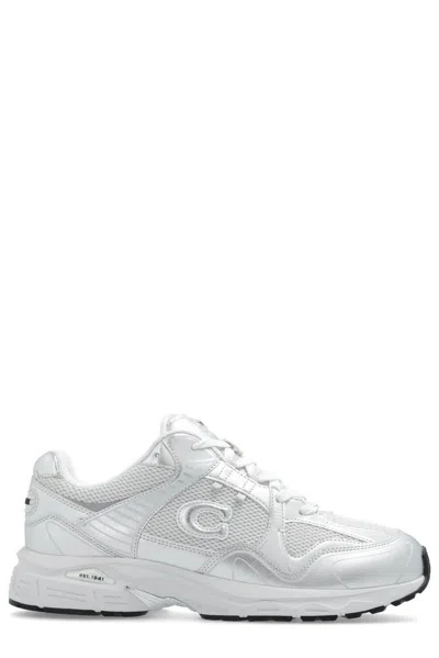 Coach Silver & White C301 Sneakers