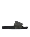 Coach Round Toe Slippers In Black