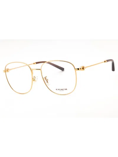 Coach Round Women's Eyeglasses - Stylish And Modern Design In Gold