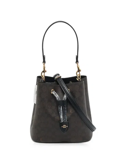 Pre-owned Coach Rowan Bucket Bag In Brown