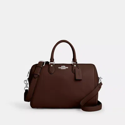 Coach Rowan Large Satchel Bag In Brown