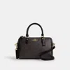 Coach Rowan Satchel Bag In Signature Canvas In Beige
