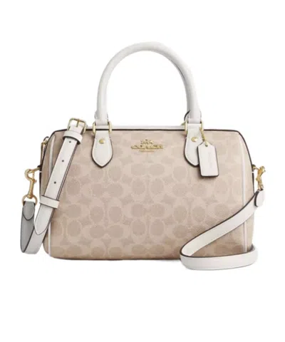 Coach Rowan Shoulder Bag In Nude