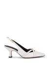Coach Rowyn Leather Slingback In White