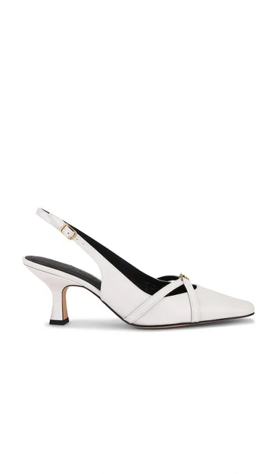 Coach Rowyn Leather Slingback In White