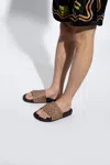 Coach Rubber Slides In Brown