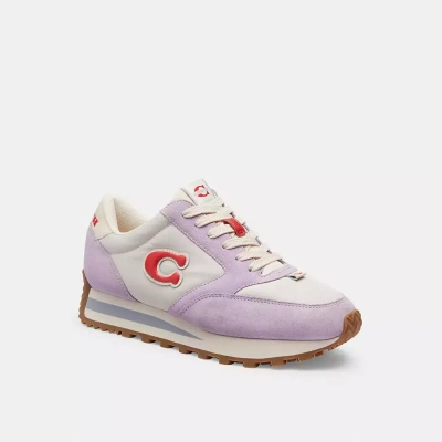 Coach Runner Sneaker In Soft Purple/multi