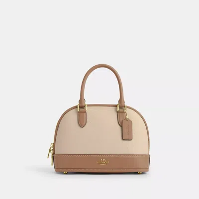 Coach Sabrina Satchel Bag In Colorblock