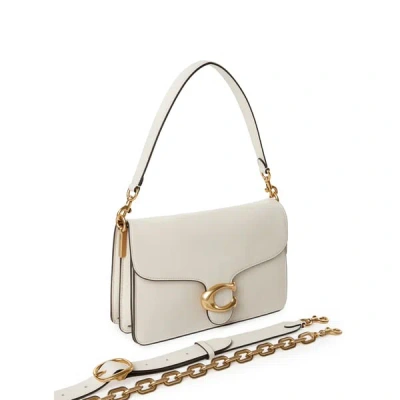 Coach Sac Épaule Avec Chaîne En Cuir In Sand