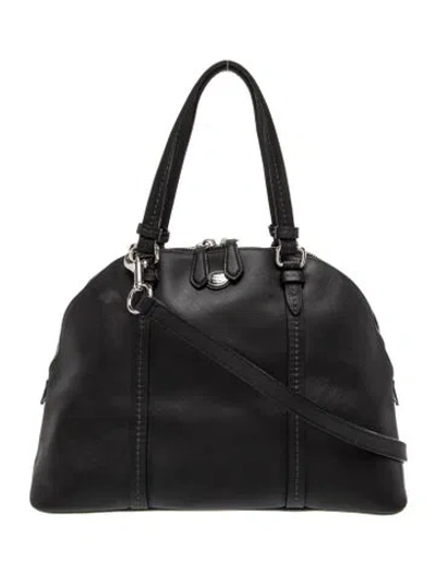 Pre-owned Coach Saffiano Leather Top Handle Bag In Multi