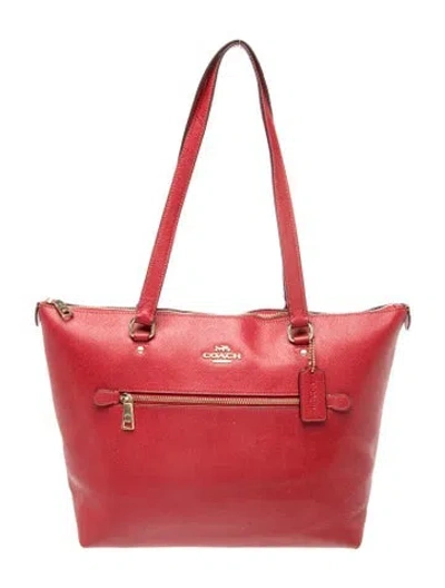 Pre-owned Coach Saffiano Leather Top Handle Bag In Pink