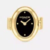Coach Sammy Ring Watch, 18mm X 22.5mm In Gold