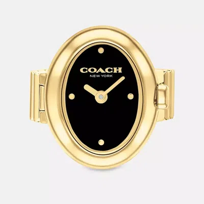 Coach Sammy Ring Watch, 18mm X 22.5mm In Gold