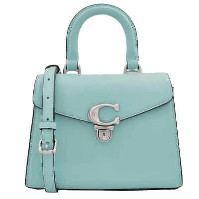 Pre-owned Coach Sammy Top Handle Bag 21 Cj812 Lhvse In Lh/faded Blue