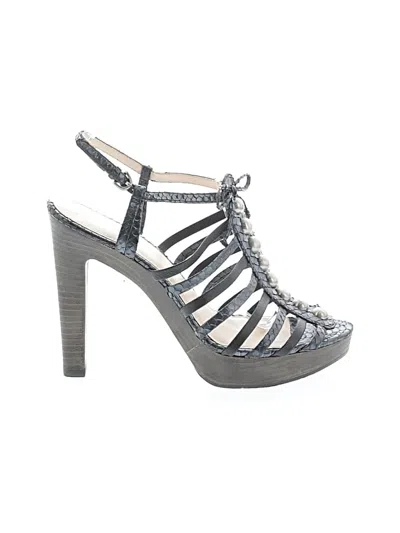 Pre-owned Coach Sandals In Black