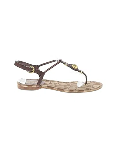 Pre-owned Coach Sandals In Brown