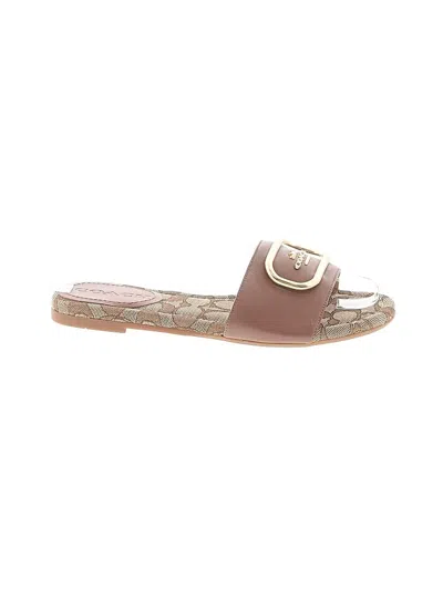Pre-owned Coach Sandals In Brown