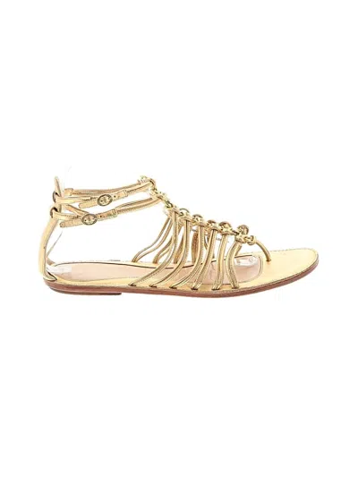 Pre-owned Coach Sandals In Gold