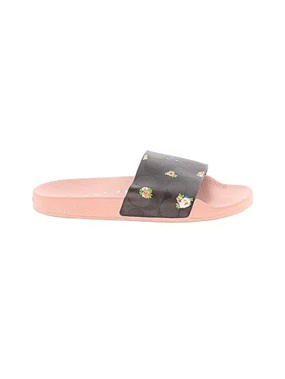Pre-owned Coach Sandals In Pink