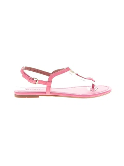 Pre-owned Coach Sandals In Pink