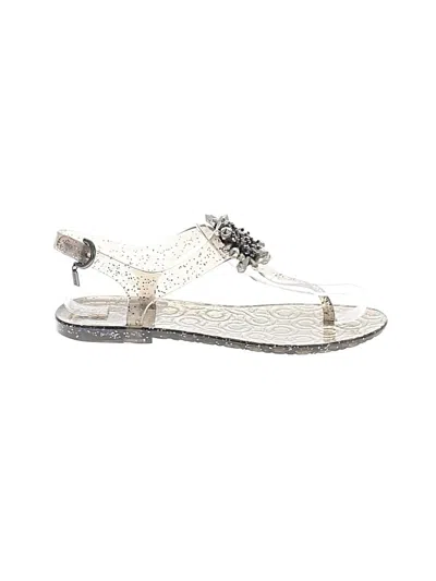 Pre-owned Coach Sandals In Silver