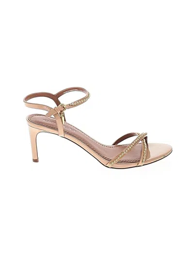 Pre-owned Coach Sandals In Tan