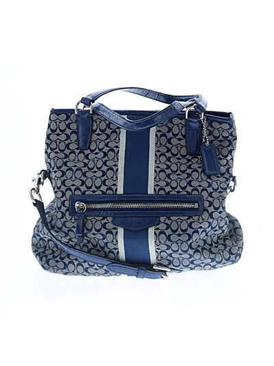 Pre-owned Coach Satchel In Blue