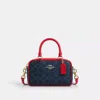 Coach Satchel Crossbody Bag In Signature Canvas In Multi