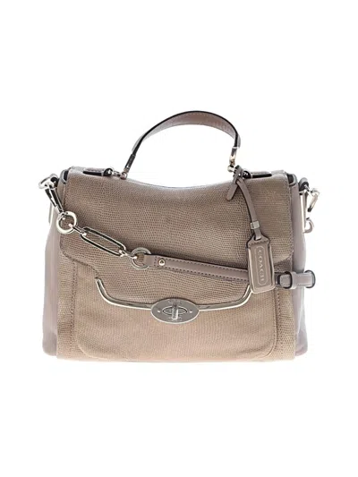 Pre-owned Coach Satchel In Gray
