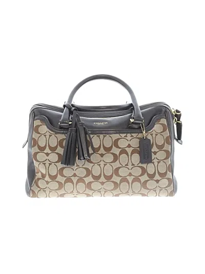 Pre-owned Coach Satchel In Gray