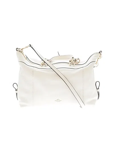 Pre-owned Coach Satchel In Ivory