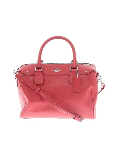 Pre-owned Coach Satchel In Red