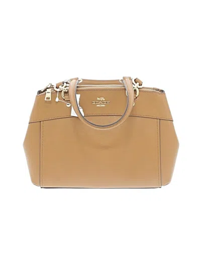 Pre-owned Coach Satchel In Tan