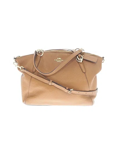 Pre-owned Coach Satchel In Tan