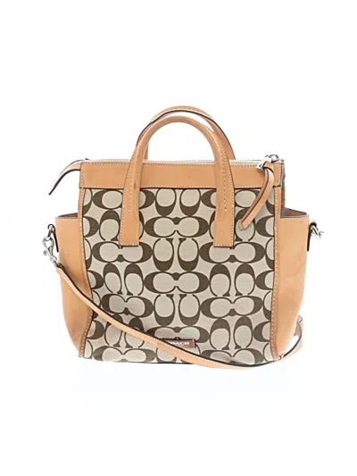 Pre-owned Coach Satchel In Tan